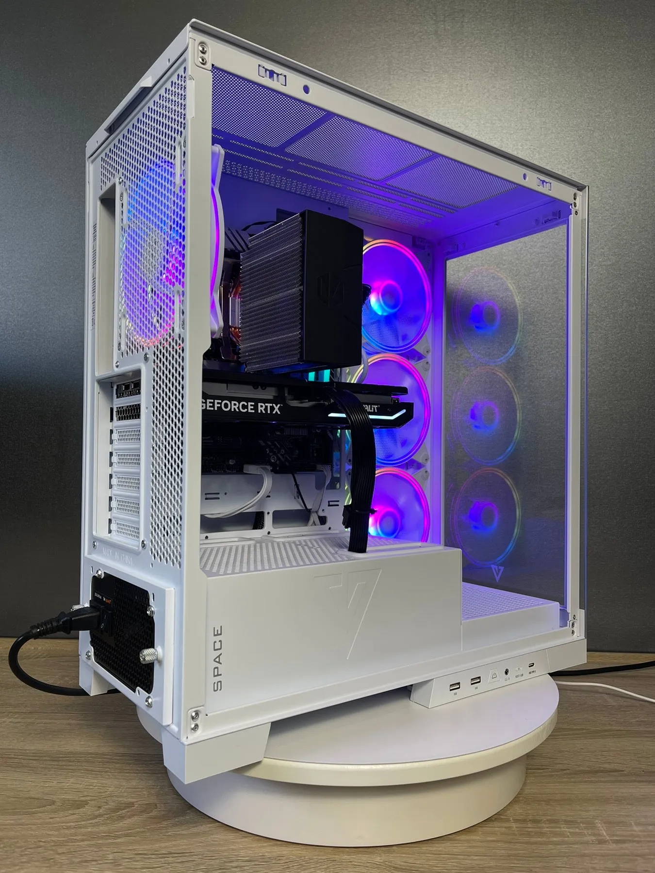 Modecom PC Case VOLCANO Space Apex ARGB White Mid