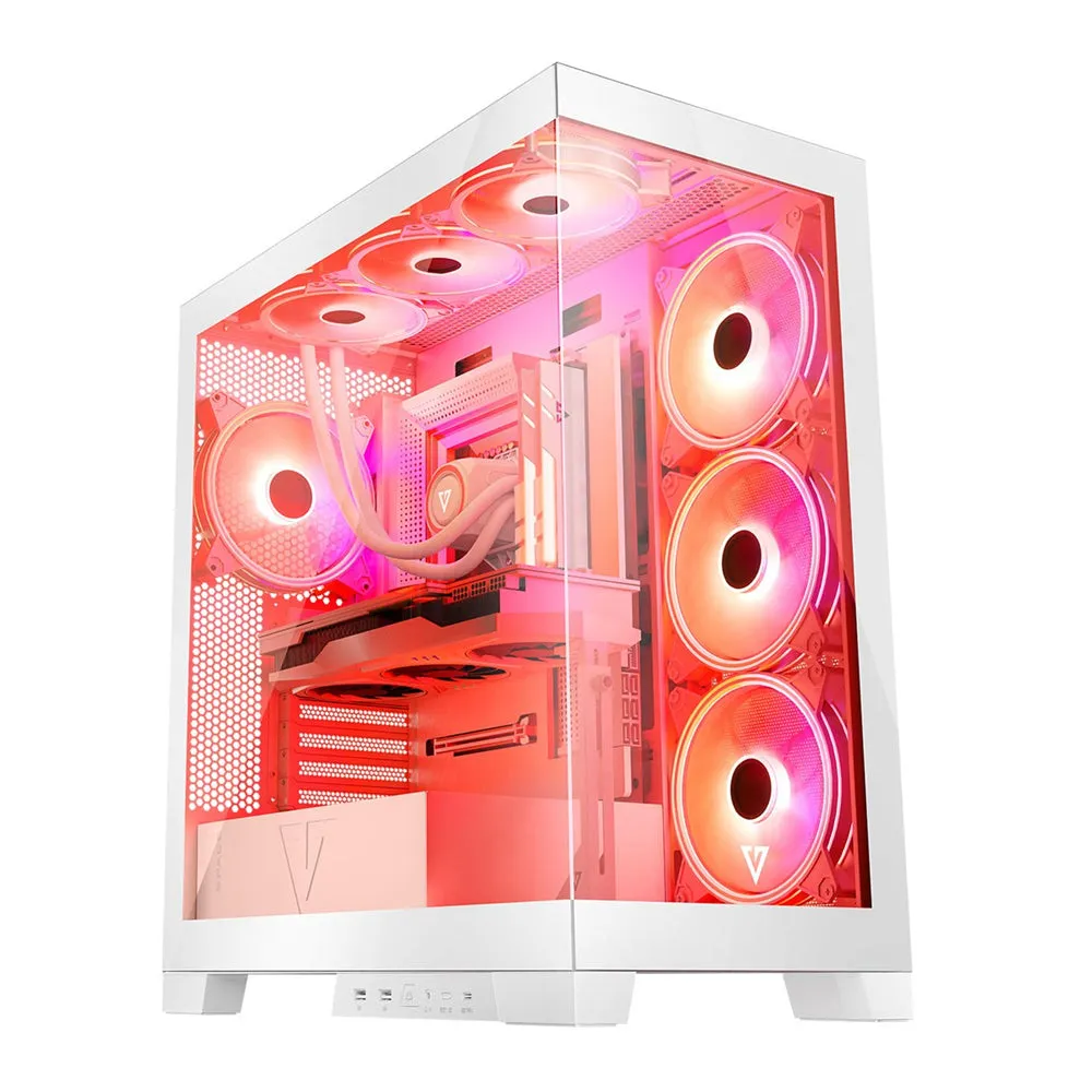 Modecom PC Case VOLCANO Space Apex ARGB White Mid