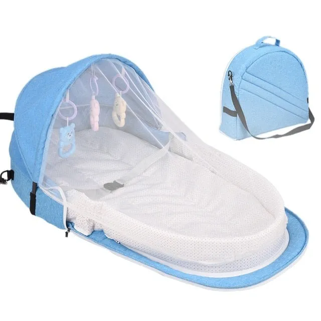 Mosquito Net Sleeping Basket with Toys