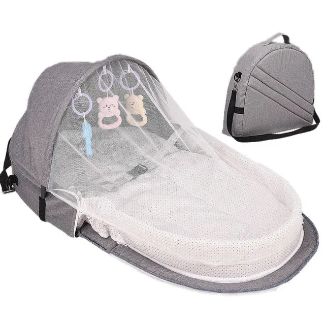 Mosquito Net Sleeping Basket with Toys