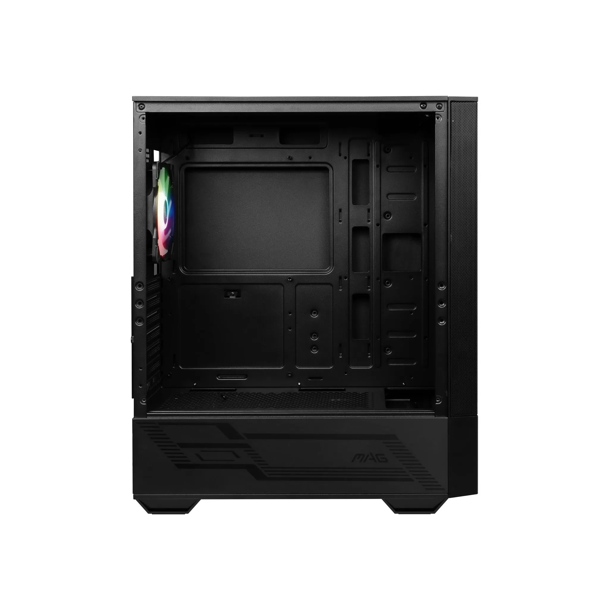 MSI MAG FORGE 111R Mid Tower Gaming Computer Case 'Black, 1x 120mm ARGB PWM Fan, 1-6 ARGB Hub, Mystic Light Sync, Tempered Glass Panel, ATX, mATX, mini-ITX'