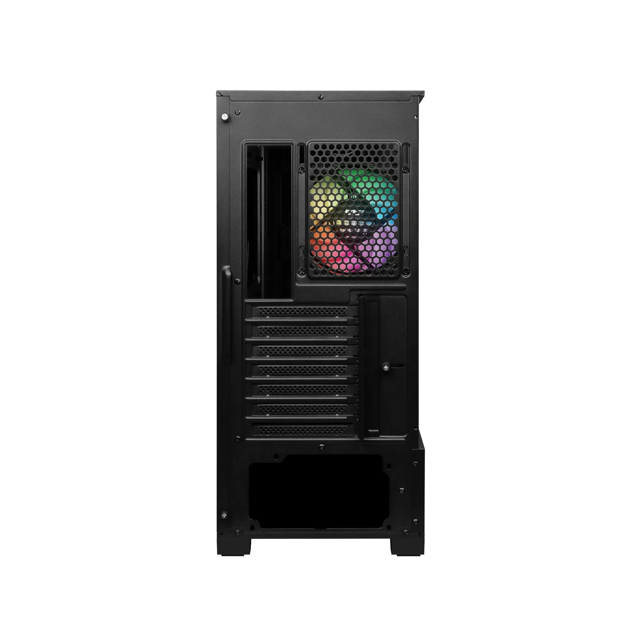 MSI MAG FORGE 111R Mid Tower Gaming Computer Case 'Black, 1x 120mm ARGB PWM Fan, 1-6 ARGB Hub, Mystic Light Sync, Tempered Glass Panel, ATX, mATX, mini-ITX'