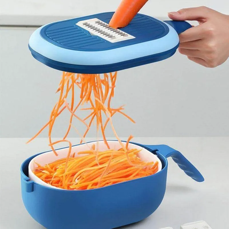 Multifunctional Fast Vegetable Slicer with Strainer