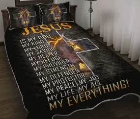 My Everything Jesus Quilt Bedding Set - Christian Bedding Sets