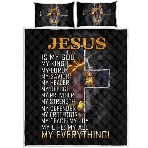 My Everything Jesus Quilt Bedding Set - Christian Bedding Sets