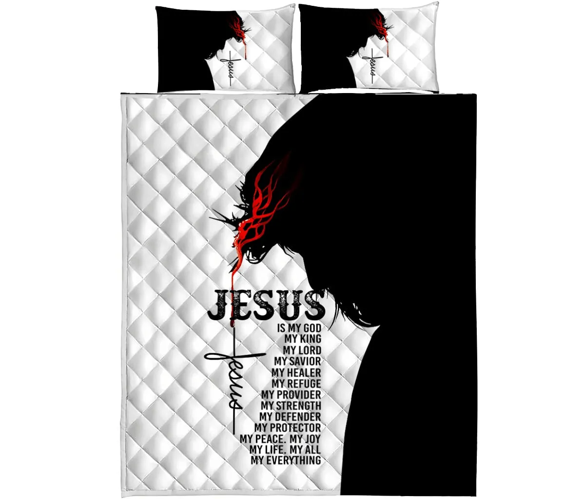 My Everything Jesus Quilt Bedding Set - Christian Bedding Sets