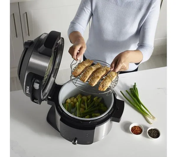 NINJA Foodi 11-in-1 SmartLid OL550UK Multicooker - Stainless Steel & Black