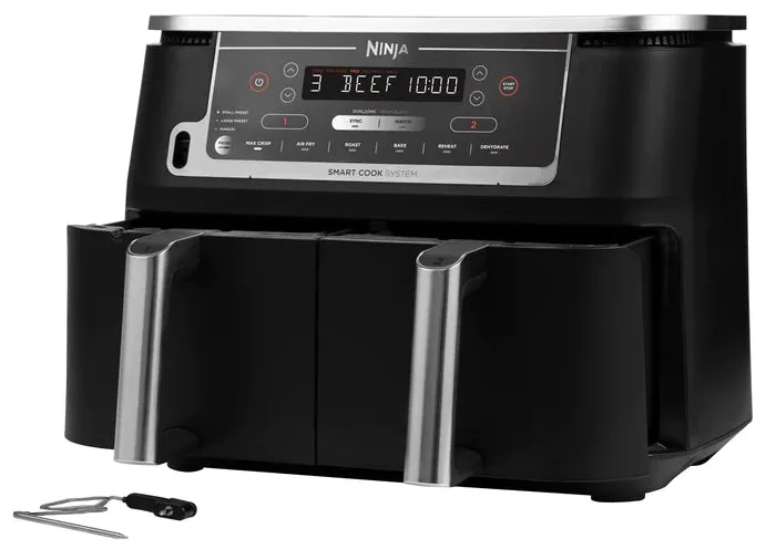 Ninja Foodi MAX AF451UK 9.5L Dual Zone Air Fryer with Smart Cook System