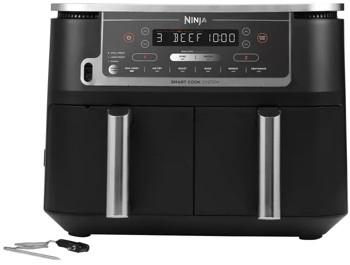 Ninja Foodi MAX AF451UK 9.5L Dual Zone Air Fryer with Smart Cook System