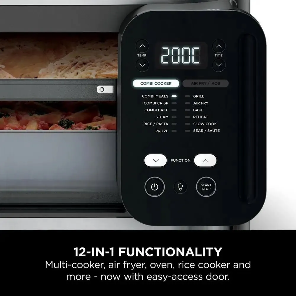 Ninja SFP700UK Combi 12-In-1 Multi-Cooker, Oven & Air Fryer, Grey