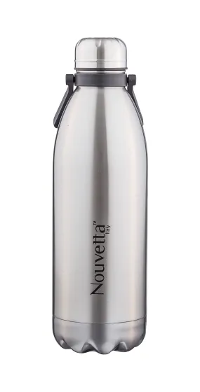 Nouvetta Tango Double Wall Stainless Steel Flask, 1500 ml, Silver