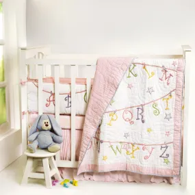 Now I Know My ABCs Girl Complete Bedding Set <br> With Free Personalisation