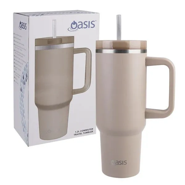 Oasis Commuter Travel Tumbler 1.2 Litre Latte