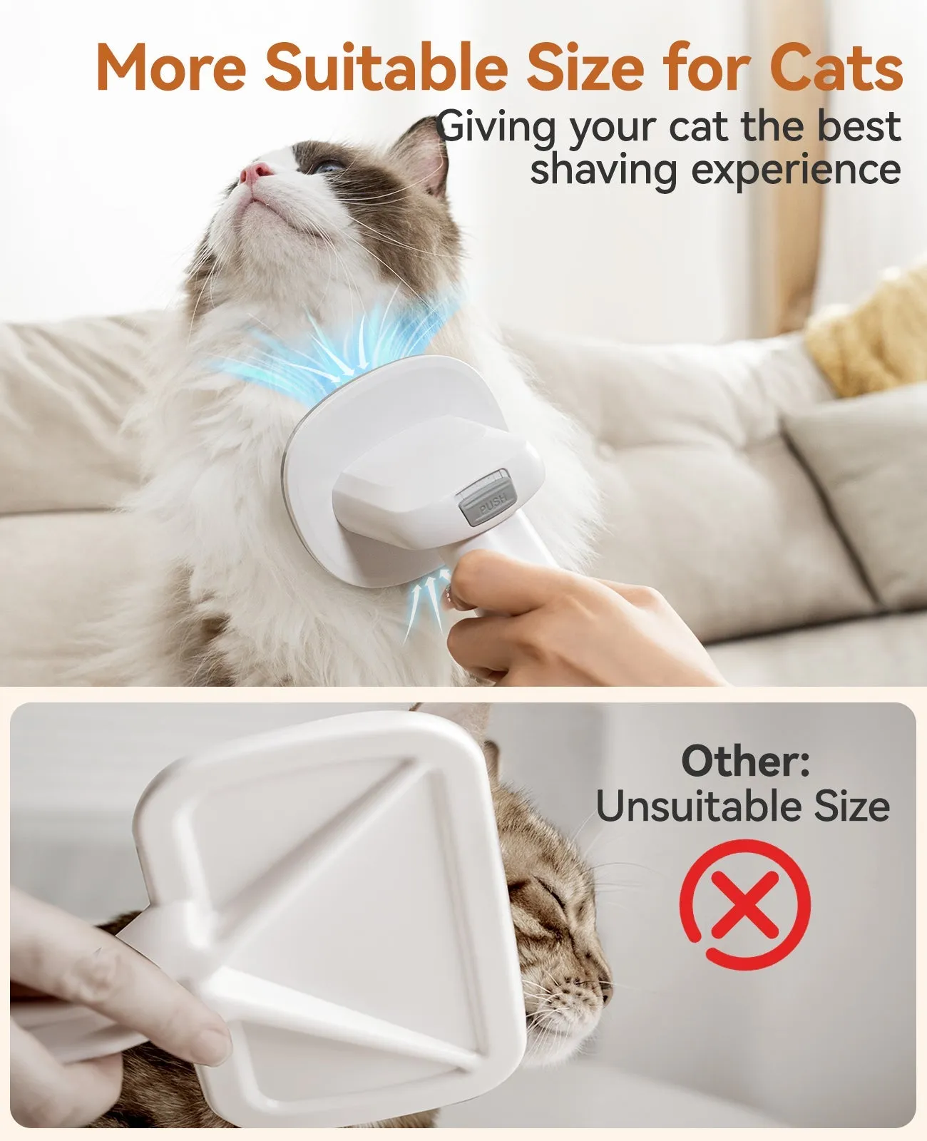 Oneisall LM5C 6-in-1 Cat Grooming Vacuum Kit