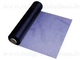 Organza Sheet - Metallic Blue