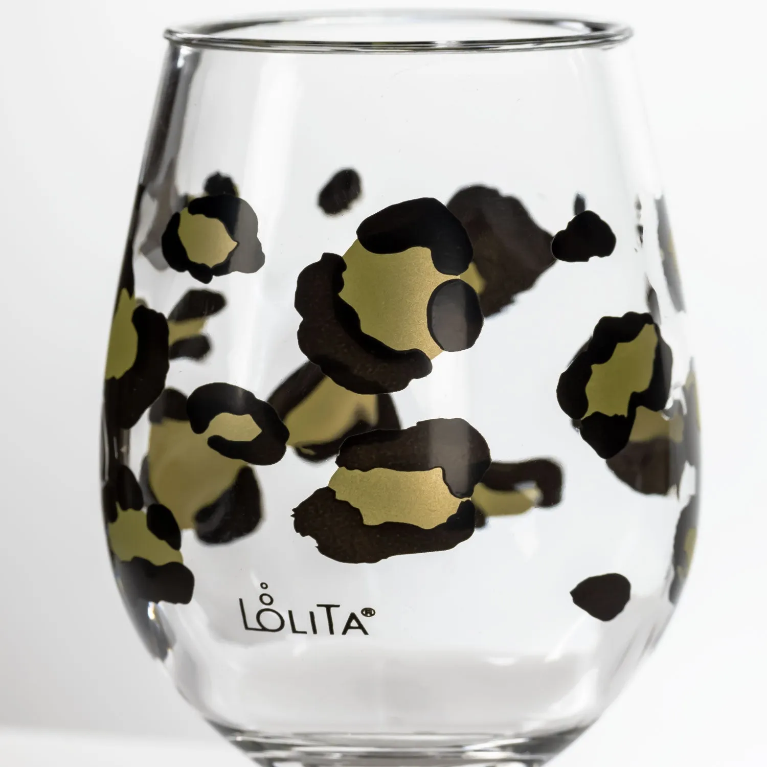 Party To Go Leopard 15oz Acrylic Stemless Wine Glass | Set of 2