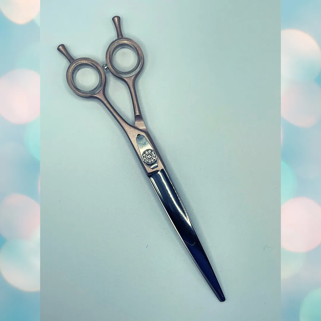 Pawfection Shears by Myke Ross Rose Gold Curved 7.5"