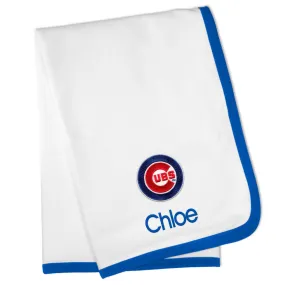 Personalized Chicago Cubs Blanket