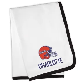 Personalized Florida Gators Helmet Blanket