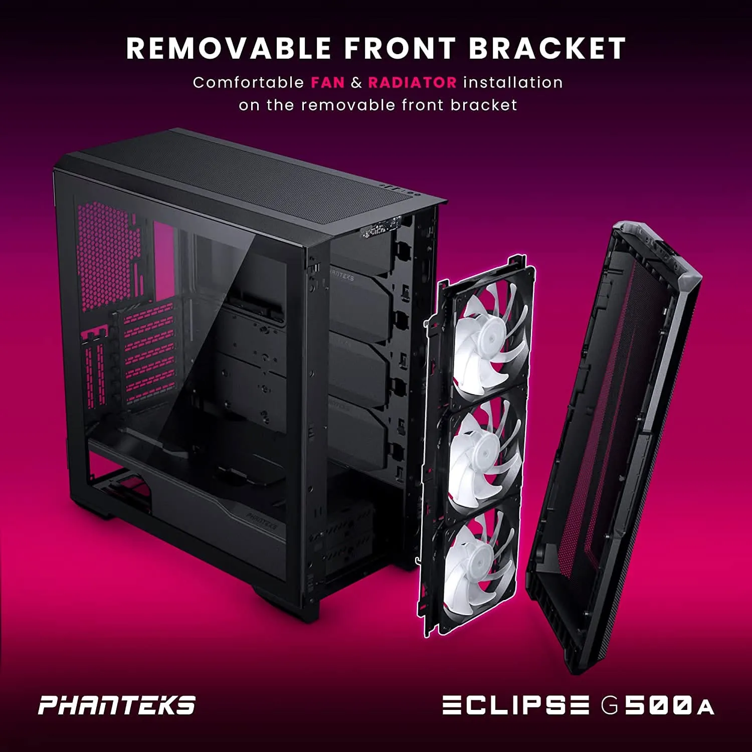 PHANTEKS ECLIPS G500A MID-TOWER E-ATX CABINET BLACK