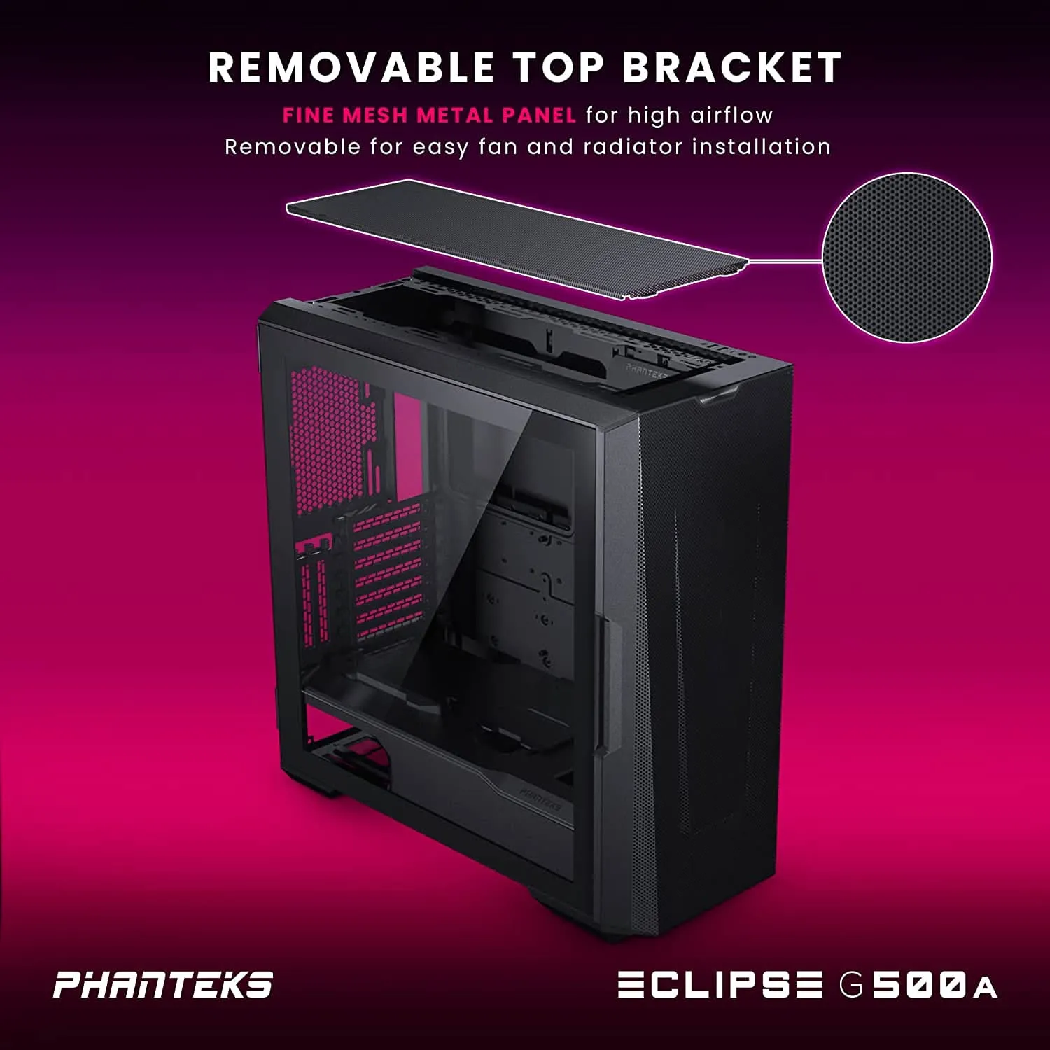 PHANTEKS ECLIPS G500A MID-TOWER E-ATX CABINET BLACK