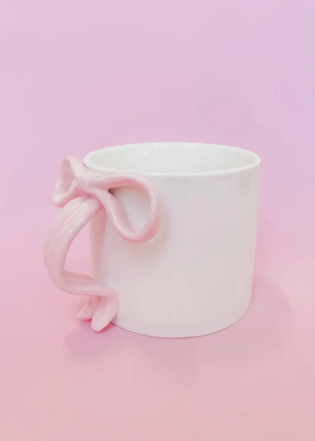 Pink Bow Ceramic Coffee Mug