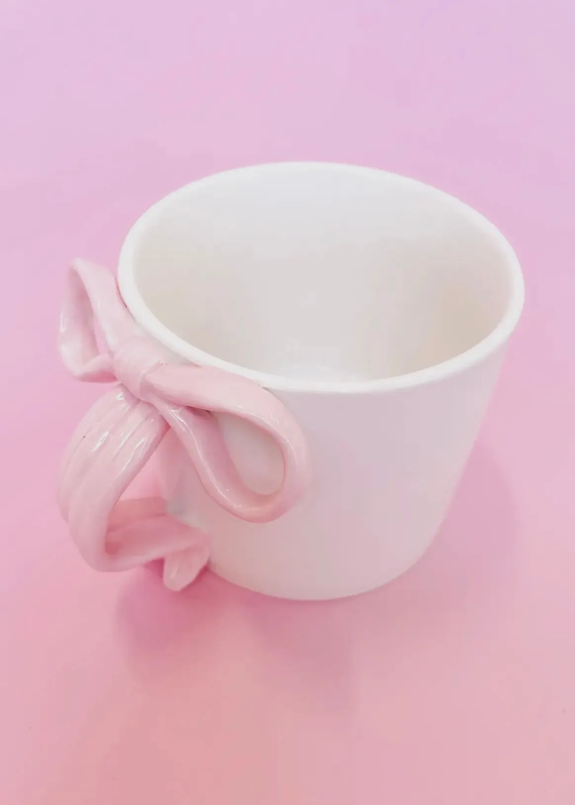 Pink Bow Ceramic Coffee Mug