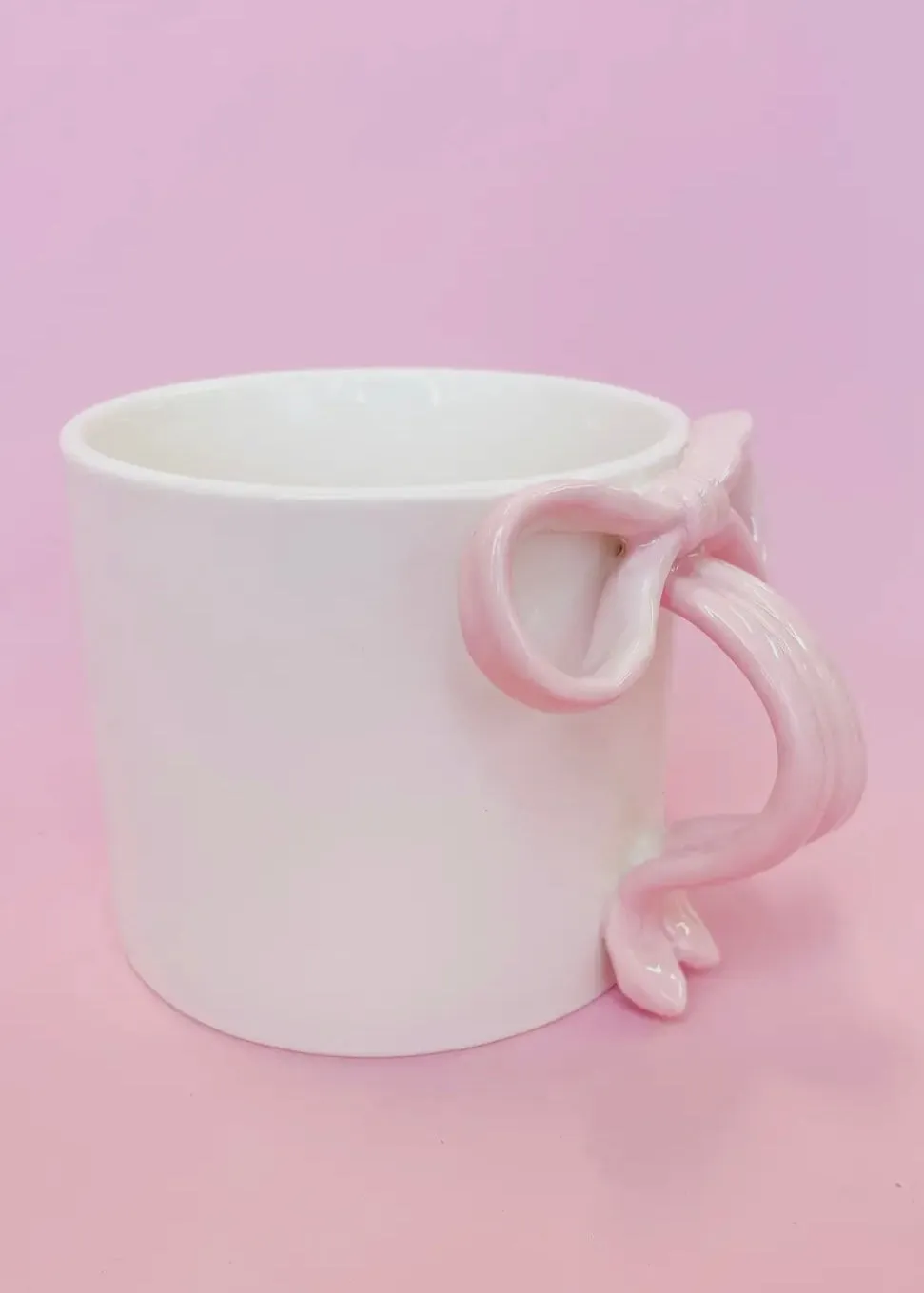 Pink Bow Ceramic Coffee Mug