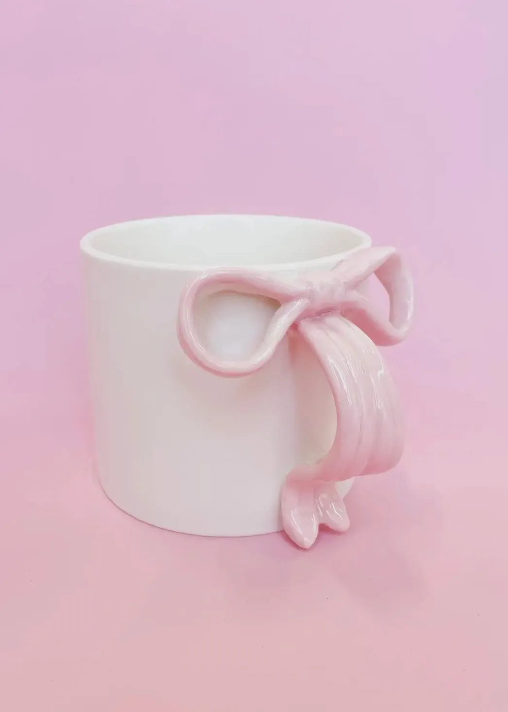 Pink Bow Ceramic Coffee Mug