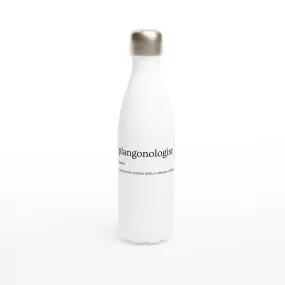 'Plangonologist' Definition White 17oz Stainless Steel Water Bottle - Doll Collector