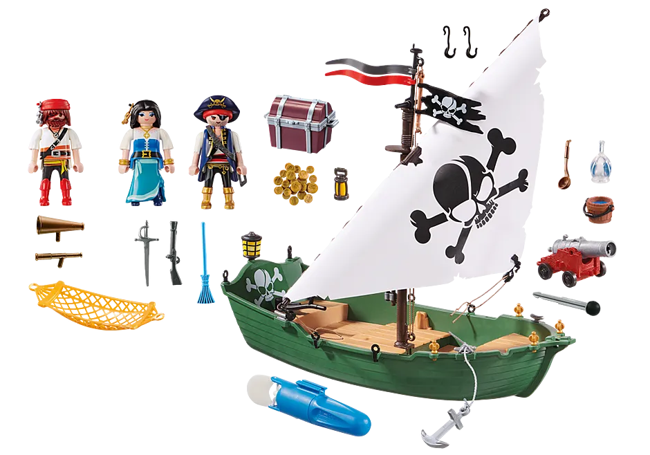 Playmobil Pirate Ship with Underwater Motor