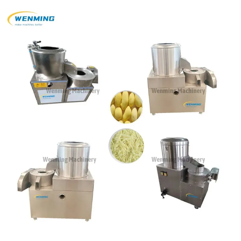 Practical Potato Peeling And Shredding Machine Fresh Cut  Fries Machine Multifunctional Potato Shredder