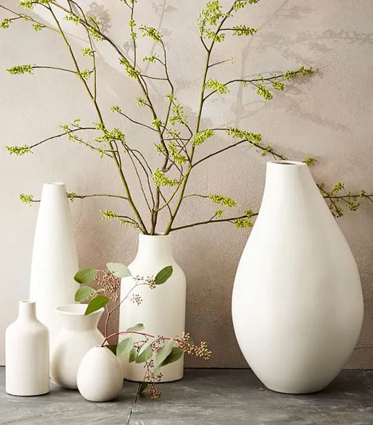 Pure White Vases