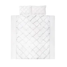 Queen Size Quilt Cover Set - White