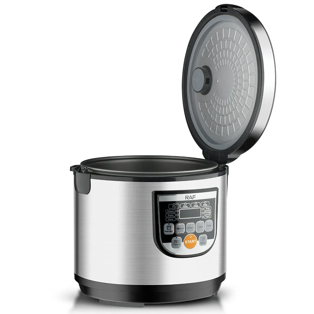 RAF 5L Electric Rice Cooker | Multi-Function Menu | Constant Temperature | 24-Hour Appointment Feature