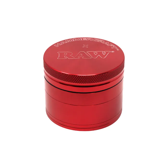 RAW x Hammercraft - 49mm 4 part Grinder - Red