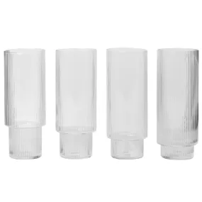 Ripple Long Drink Glass Set