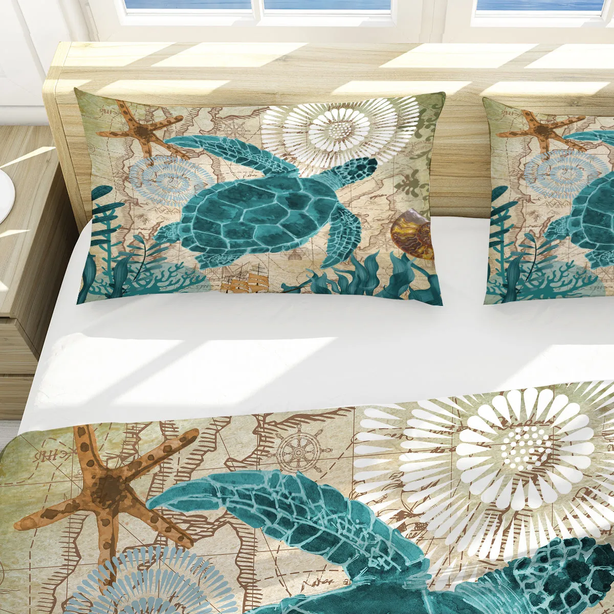 Sea Turtle Love Bedding Set