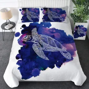 Sea Turtle Purple Bedding Set