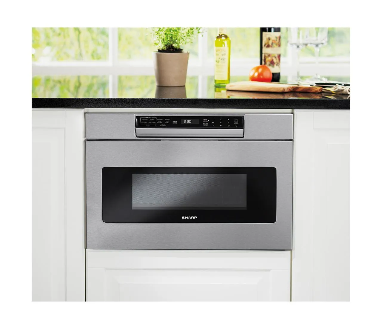 Sharp SMD2470ASY 24 in. 1.2 cu. ft. 950W Sharp Stainless Steel Microwave Drawer Oven