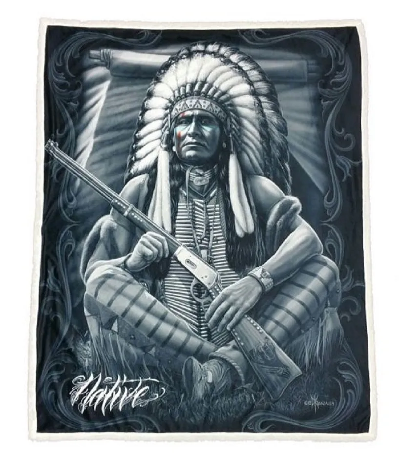 Sherpa NATIVE - 50" x 60" Throw Blanket