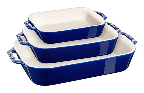 Staub 3-Piece Rectangular Baking Dish Set