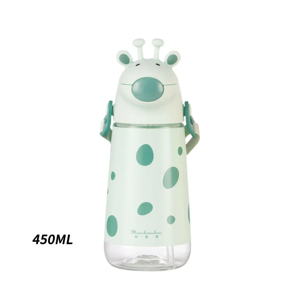 Stylish giraffe shape animals sipper water.(450mL)