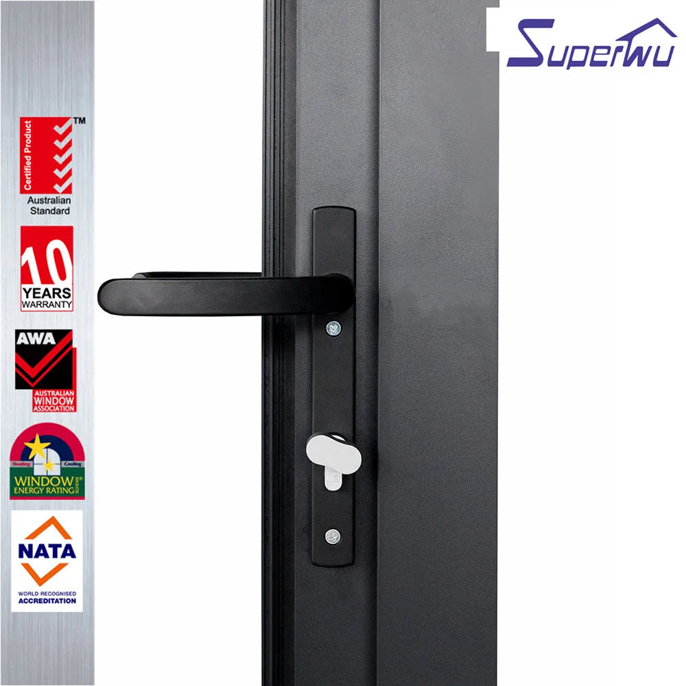 Superhouse commercial system aluminum terrace mosquito net frosted door accordioninternal door