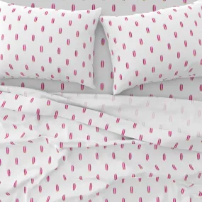 Surfer Girl Hot Pink and Yellow Mini Size Classic Surfboards Sheet Set