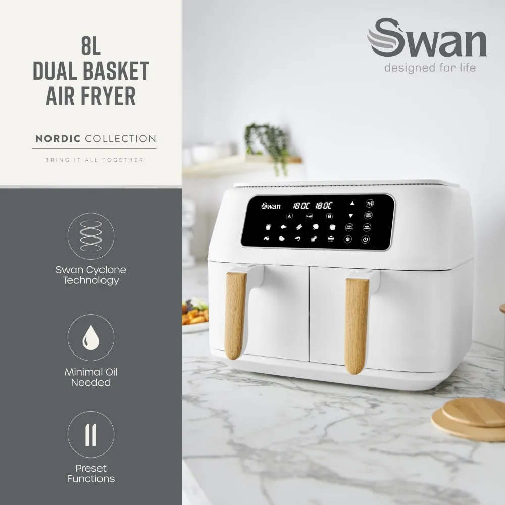 Swan Nordic Duo 13-in-1 Air Fryer