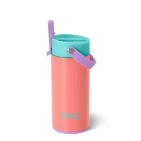 *SWIG for Kids Coral Crush Flip   Sip Slim Tumbler (12oz)