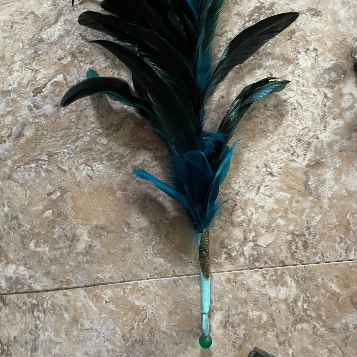 TEAL SMUDGE FAN