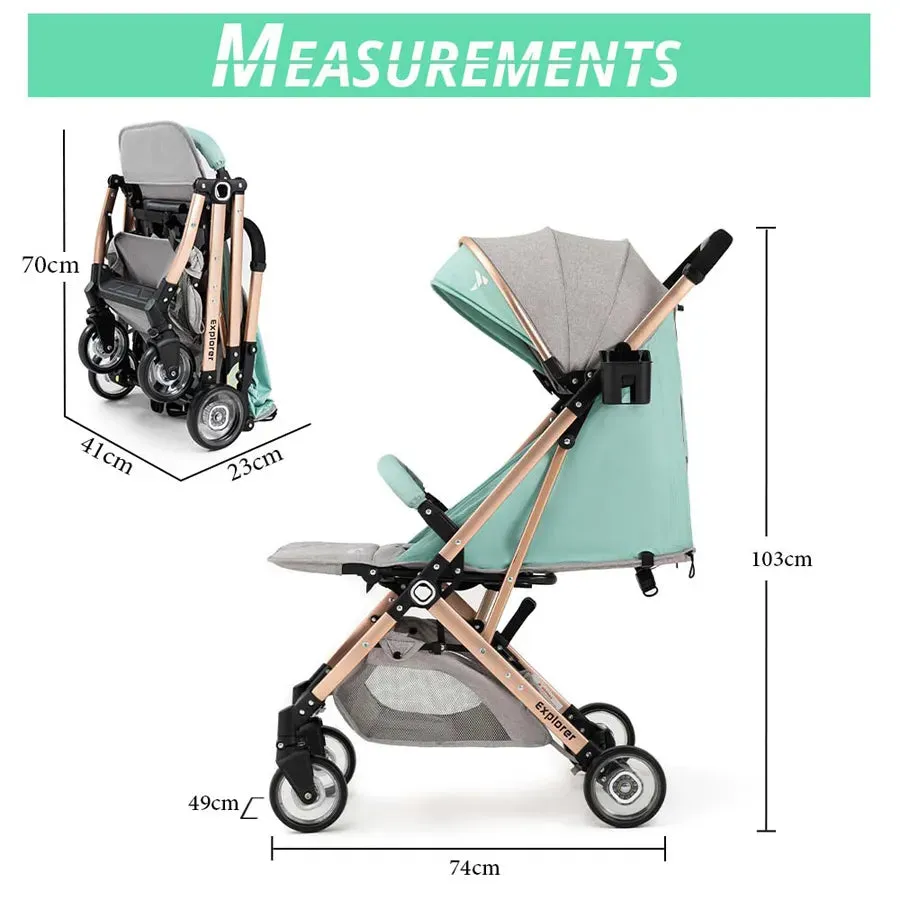 Teknum Explorer Travel Stroller (Mint Green)