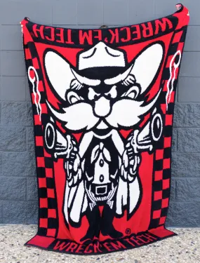 Texas Tech "Smokin Raider Red" Cozy Throw Blanket